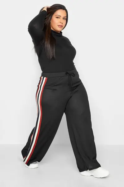 Image of PixieGirl Petite Wide Leg Trousers Black