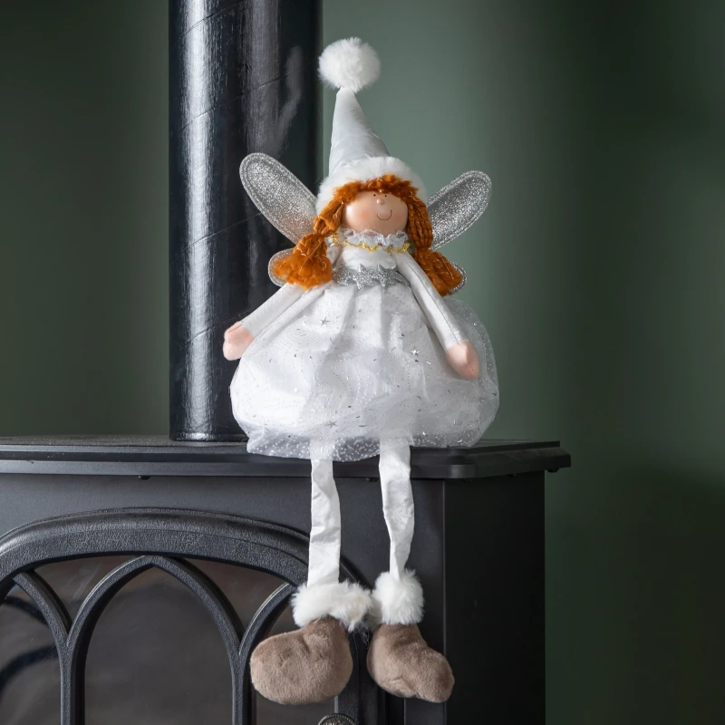 Image of 30cm Soft White Fairy Magic Christmas Decoration with Dangly Legs