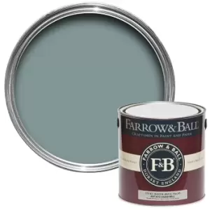 Image of Farrow & Ball Estate Eggshell Paint Oval Room Blue - 2.5L
