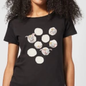 Image of Dumbo Peekaboo Womens T-Shirt - Black