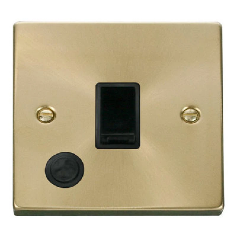 Image of SE Home Satin / Brushed Brass 1 Gang 20A DP Switch With Flex Gold