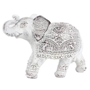 Image of Brushed White Small Thai Elephant Figurine