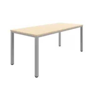 Image of Tc Fraction Infinity 180 x 80 Meeting Table - Maple with Silver Legs
