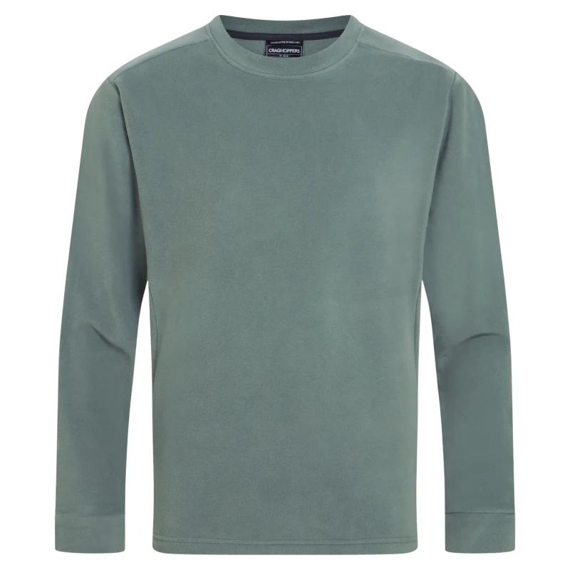 Image of Craghoppers Craghoppers Men Corey Crew Neck Insulating Active Fleece in Grey Size: Small Grey S Male 5063260131636