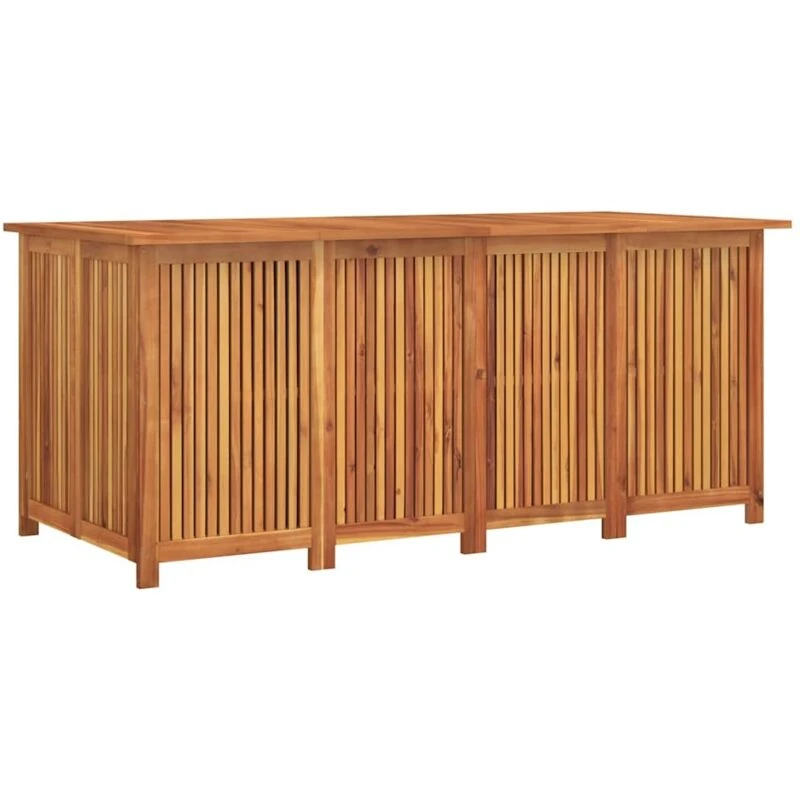 Image of vidaXL Garden Storage Box 175x80x75cm Solid Wood Acacia, Brown 319708