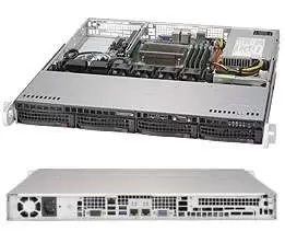 Image of CSE-813MFTQC-350CB - Rack - Server - Black - ATX - micro ATX - 1U - 350 W