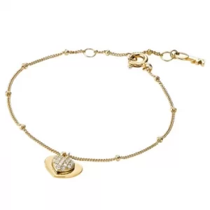 Image of Michael Kors 14ct Gold Plated Silver Kors Love Bracelet