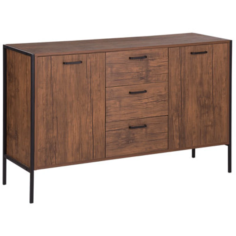 Image of Beliani 2 Door Sideboard Tifton Dark Brown