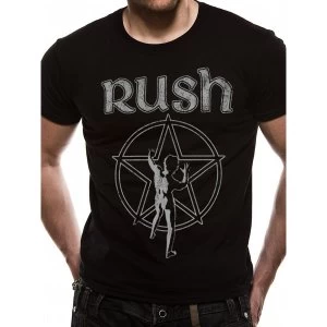Image of Rush - Unisex Small Starman T-Shirt (Black)