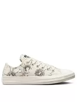 Image of Converse Chuck Taylor All Star Summer Florals Canvas Ox - Off-White/Pink, Off White/Pink, Size 5, Women
