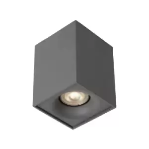 Image of Lucide BENTOO-LED - Surface Mounted Ceiling Spotlight - LED Dim. - GU10 - 1x5W 3000K - Grey