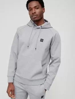 Image of BOSS Seeger Overhead Hoodie - Silver, Size S, Men
