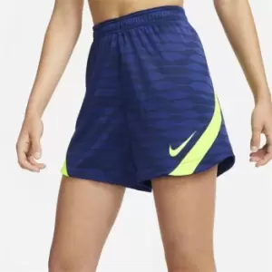 Image of Nike Dri-FIT Strike Womens Knit Soccer Shorts - Blue
