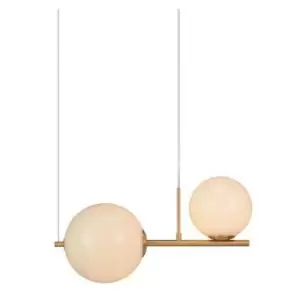 Image of Larissa Idalium Ceiling Pendant Light 2x E27 Gold