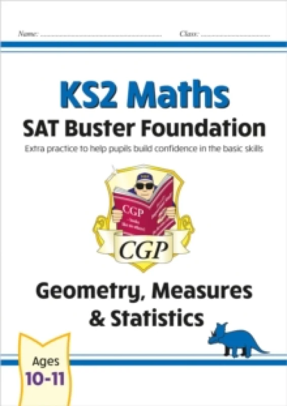 Image of CGP Books KS2 Maths SAT Buster Foundation: Geometry, Measures & Statistics (for the 2025 tests) Book Multi
