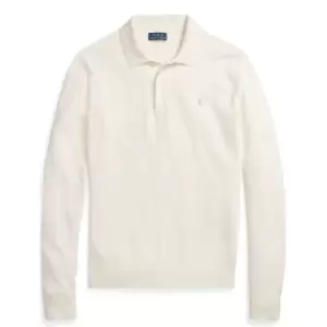 Image of Polo Ralph Lauren Ribbed Polo - Cream