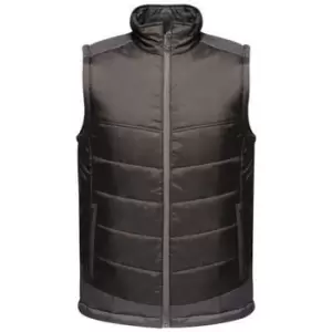 Image of Professional CONTRAST Insulated Bodywarmer mens Jacket in Black - Sizes UK XS,UK XL,UK XXL,UK 3XL,UK 4XL