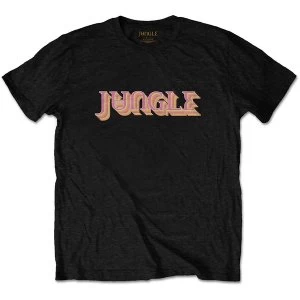 Image of Jungle - Colour Logo Unisex Medium T-Shirt - Black