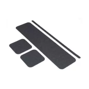 Image of Black - Non Slip Floor Treads (19 x 609mm, Pack of 50)