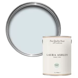 Image of Laura Ashley Seaspray White Matt Emulsion Paint, 5L