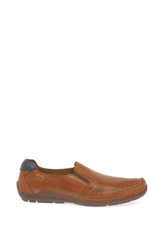 Image of Pikolinos Mens 'Arquet' Slip On Shoes in Brown Size: 9 Brown Male 9