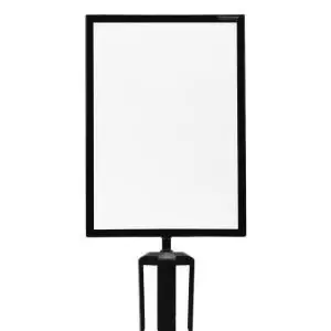 Image of VFM Barrier System Sign Holder A4 Portrait Black 326403 SBY30969