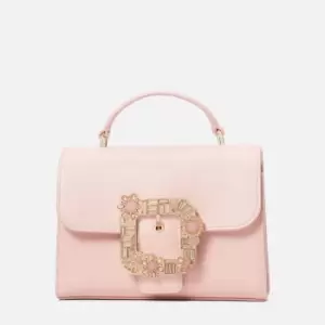 Image of Kate Spade New York Womens Lovitt Buckled Small Top Handle Bag - Coral Gable
