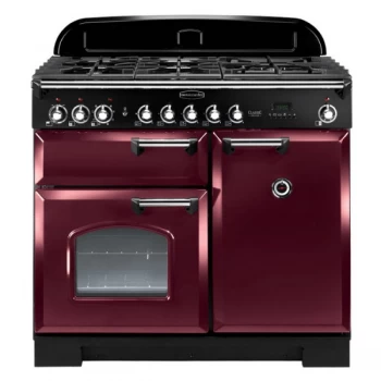 Image of Rangemaster 95940 CDL100EICY-C Classic Deluxe 100cm Induction Range Cooker Cranberry