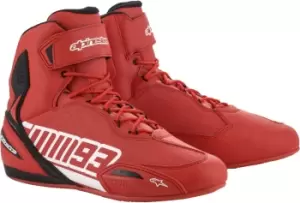 Image of Alpinestars MM93 Austin Motorcycle Shoes, white-red, Size 38, white-red, Size 38