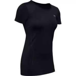 Image of Under Armour Seamless Short Sleeve T Shirt Womens - Black