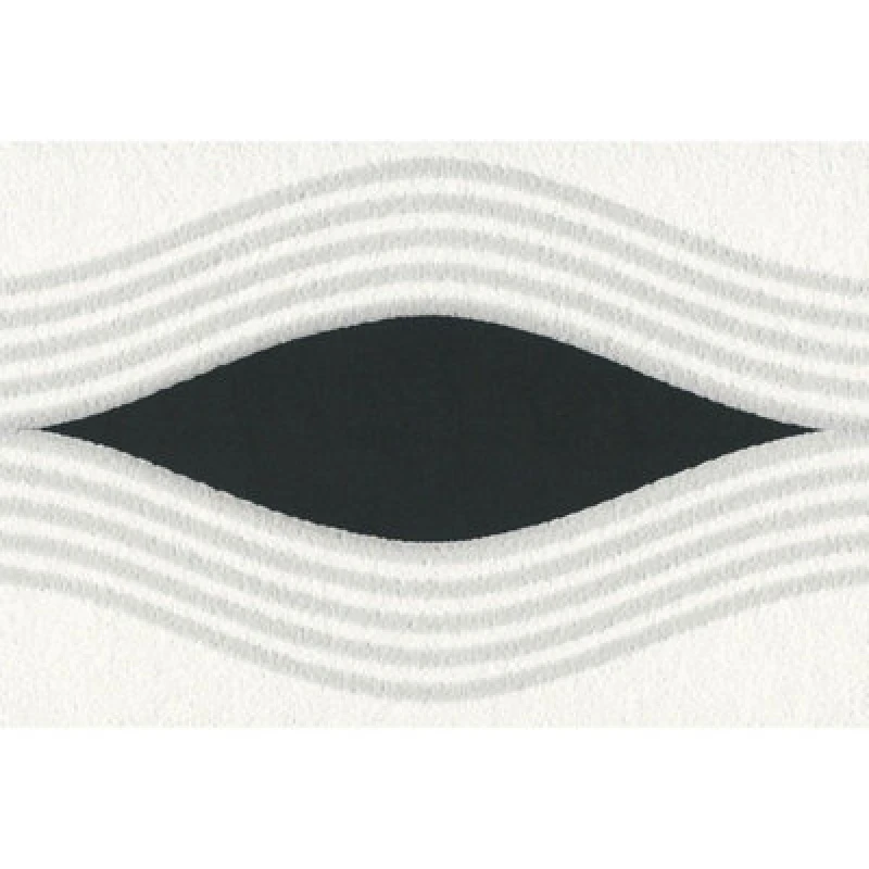 Image of As Creation Infinity Wave Black Grey Self Adhesive Narrow Border Wallpaper