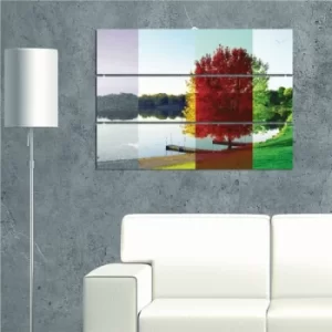 Image of PY25 Multicolor Decorative MDF Painting (3 Pieces)