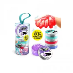 Image of Pack of 4 Assorted Antibacterial Slime Pots