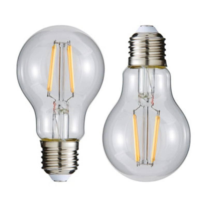 Image of Litecraft E27 6W Pack Of 2 Natural White Vintage Filament LED Light Bulb