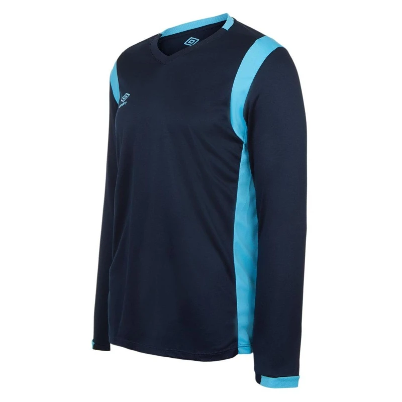 Image of Umbro Umbro Men Spartan Long-Sleeved Jersey in Dark Navy Size: large Dark Navy L Male 5063652073117