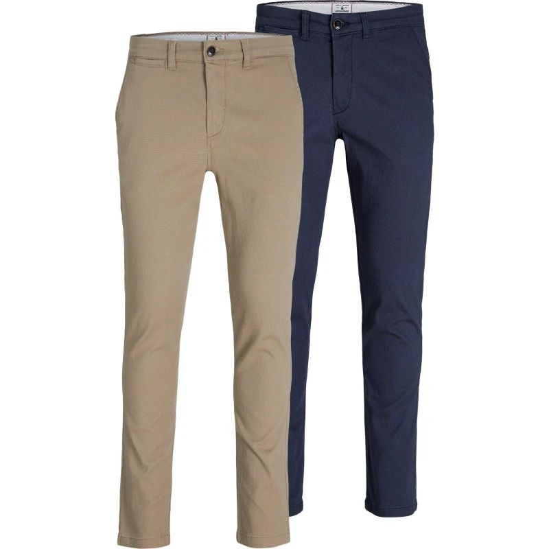 Image of Jack and Jones 2-Pack Marco Chino Trouser Mens Chinos 30W R Multi 51891099305