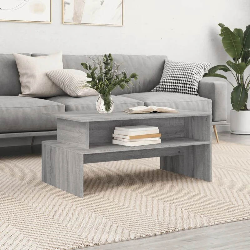 Image of VIDAXL Coffee Table Grey Sonoma 90x55x42.5cm Engineered Wood Vidaxl 8720845925406