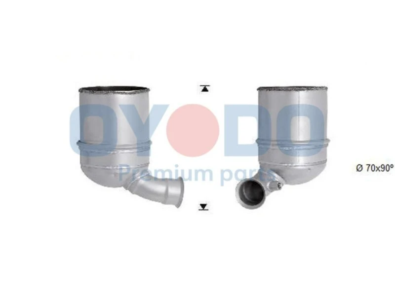 Image of Oyodo 20N0014-OYO Particulate Filter with mounting parts Soot-/ Particle Filter,exhaust system (1256)