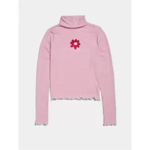 Image of Skinny Dip Roll Neck Top - Pink