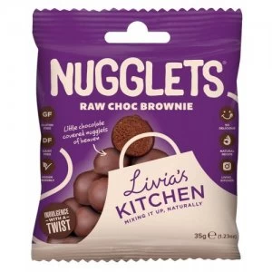 Image of Livia's Kitchen Nugglets Raw Chocolate Brownie 35g