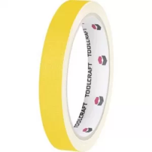 Image of TOOLCRAFT HEB38L10GC HEB38L10GC Cloth tape HEB38L10GC Yellow (L x W) 10 m x 38mm