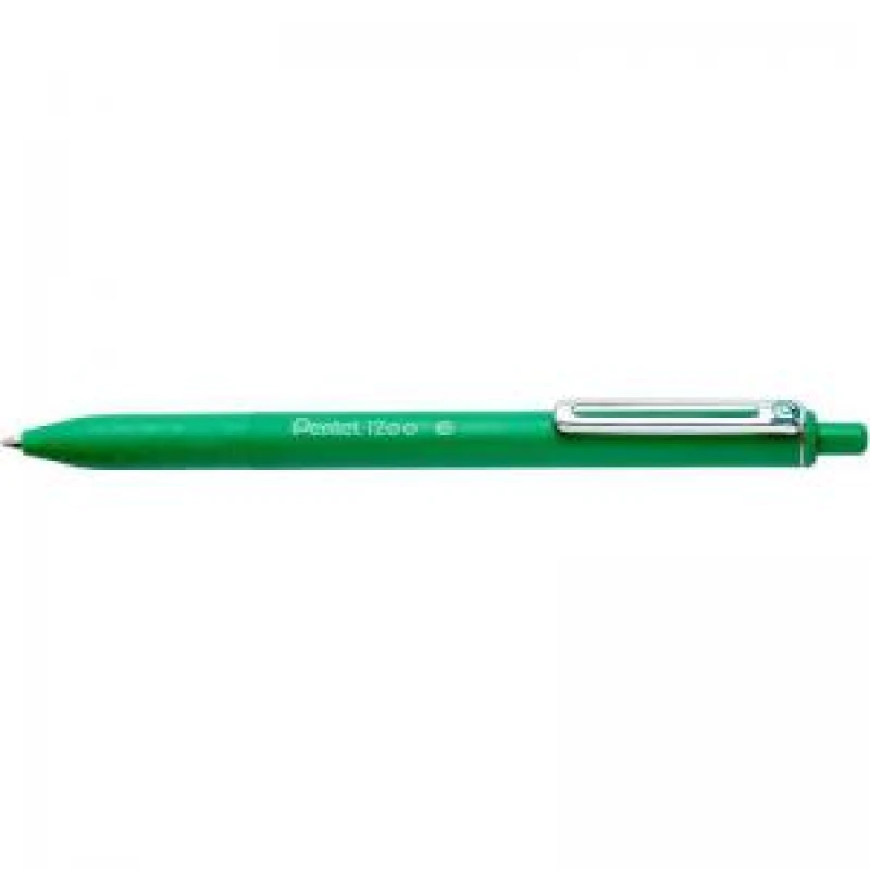 Image of Pentel IZEE Ballpoint Pen Retractable 1.0mm Tip 0.5mm Line Green...