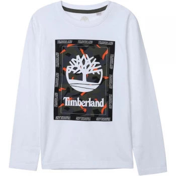 Image of Timberland Kids Boy White Tshirt - WHITE