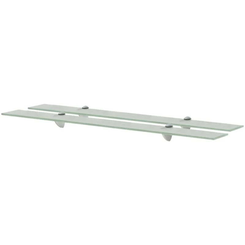 Image of VIDAXL Floating Shelves 2 pcs Glass 90x10cm 8mm Vidaxl 3051516