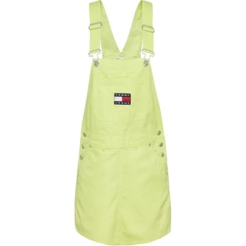 Image of Tommy Jeans Tjw Dungaree Dress - FADED LIME LT3