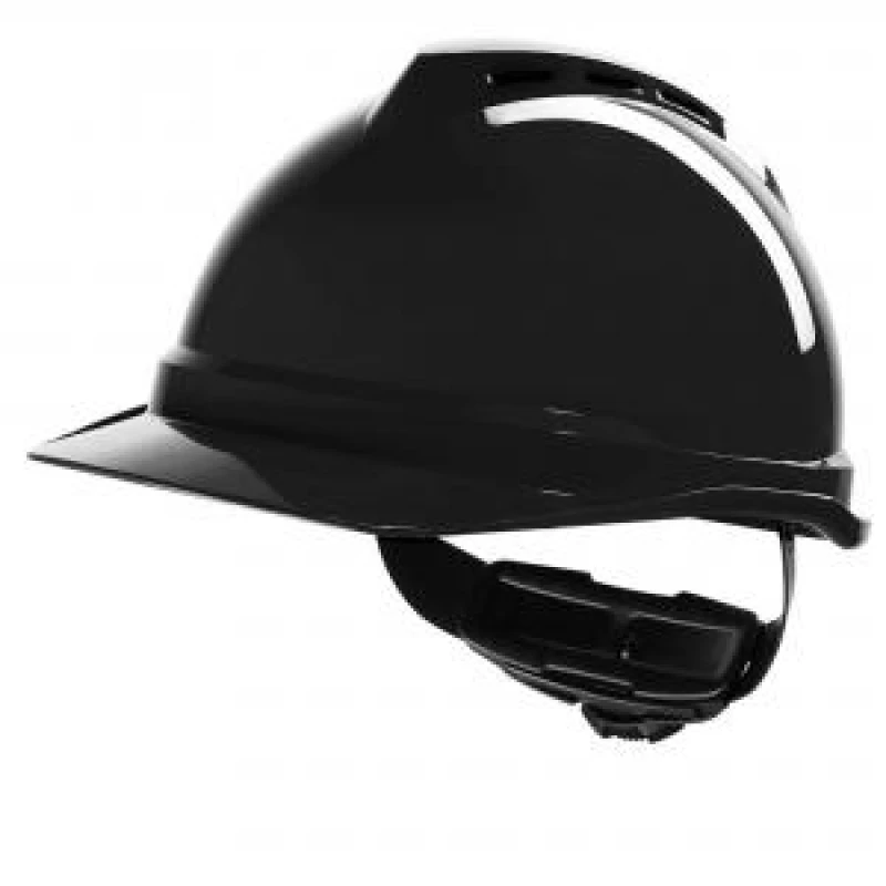 Image of MSA V - Gard 500 Vented Safety Helmet Black