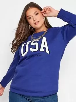 Image of Yours Logo Sweatshirt - Blue Size 20, Women