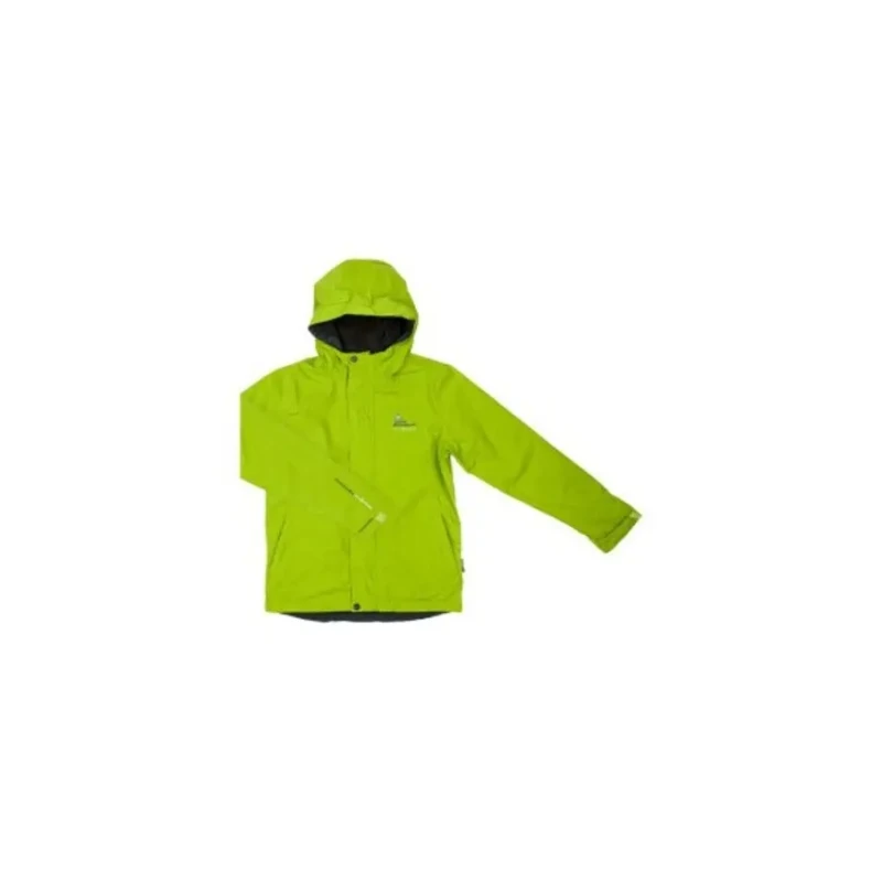 Image of Peak Mountain Children's double fleece ski jacket Peak Mountain Ecajik Vert Male 8 ans ECAJIK/3-8/YAI/B-VERT