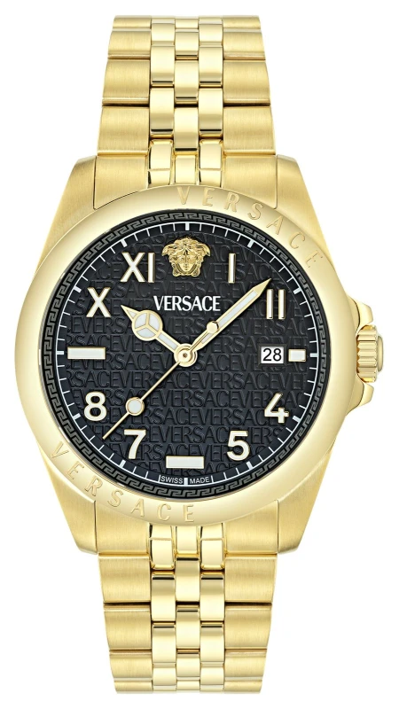 Image of Versace VE9H00624 Mens Versace ANTEO (41mm) Black Dial / Watch