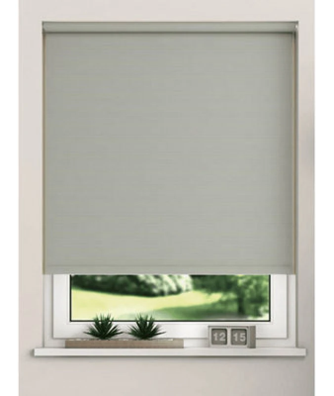 Image of Thermal Blackout Roller Blinds 175Cm Drop X Width 110Cm Light Grey